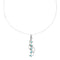 Turquoise Inlay Sterling Silver Chain Necklace Set TX10226